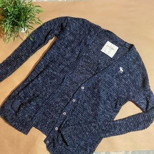 Abercrombie Blue Knit Cardigan